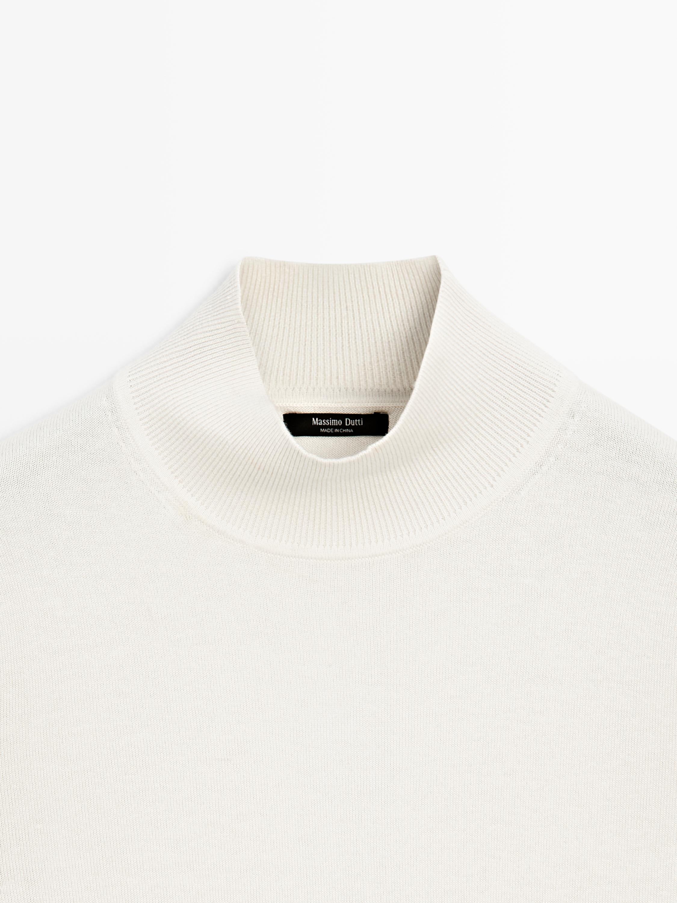 Silk blend knit sweater with back detail - STUDIO